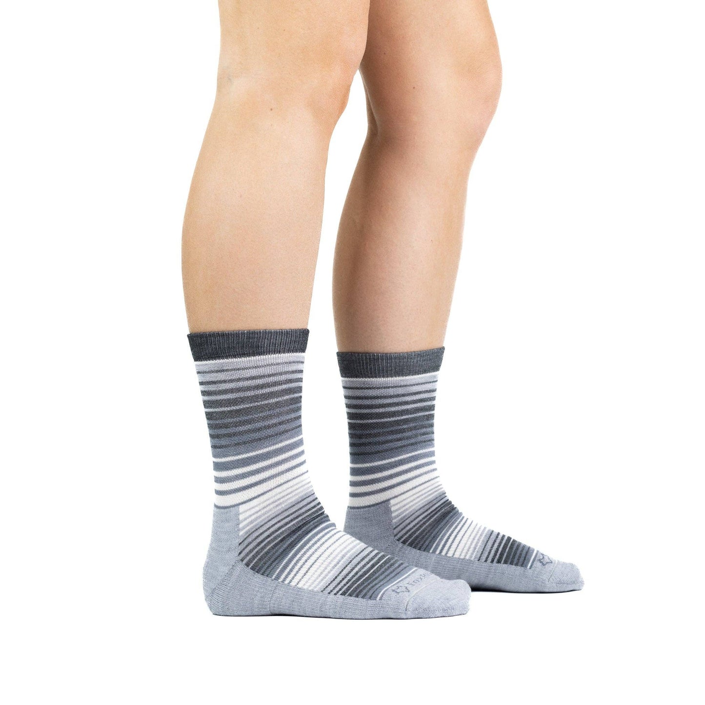Hike Laurel Lightweight Crew: Light Grey / Large