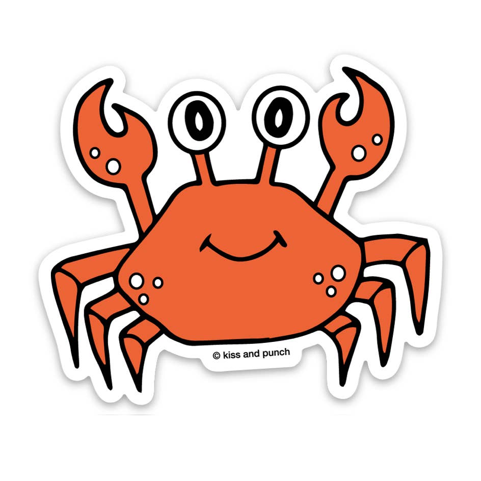 3 Inch Cute Crab Cancer Sign Diecut Vinyl Sticker