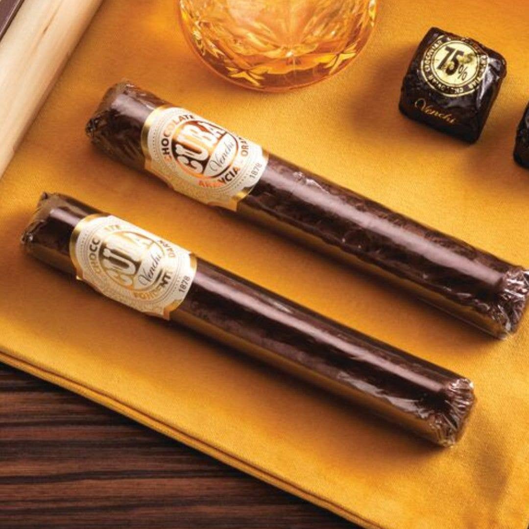 Orange Chocolate Cigar - Italian Gourmet Chocolate