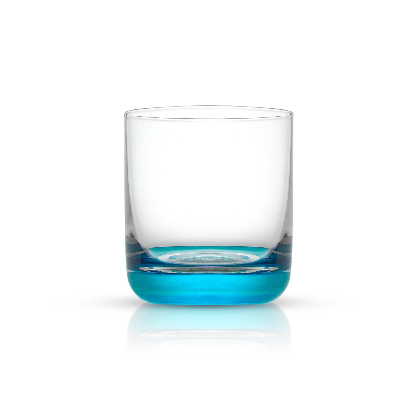 Hue Colored Whiskey Tumbler Glasses, Set of 6