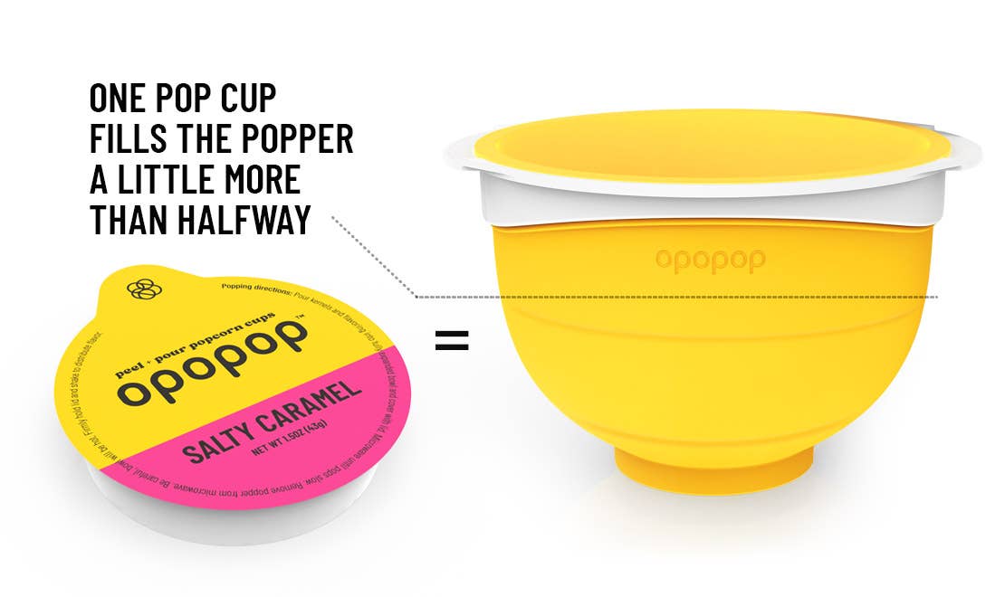 FG - 00255 Salty Caramel Pop Cups Popcorn Kernels