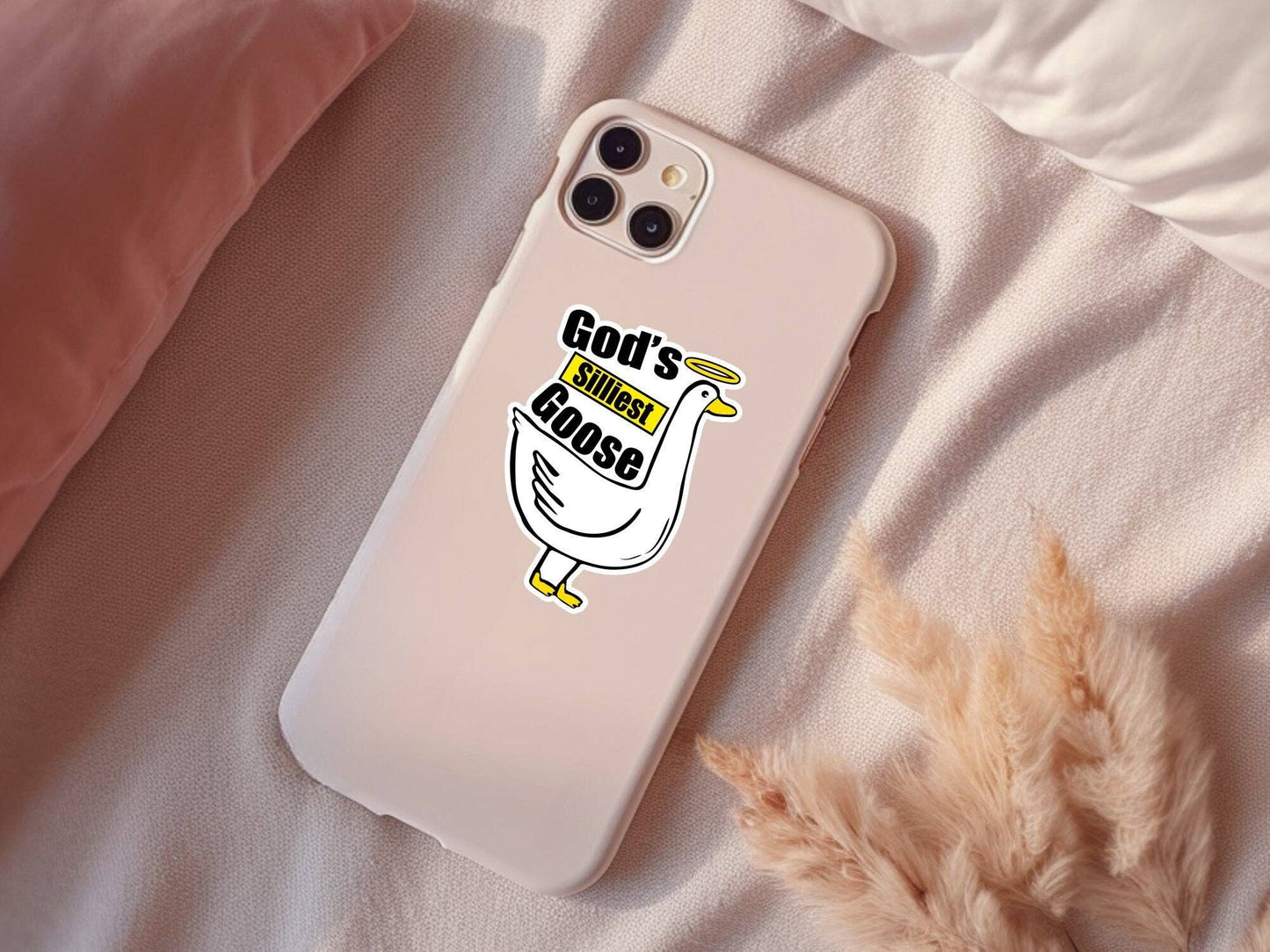 God's Silliest Goose Sticker: 2 inch