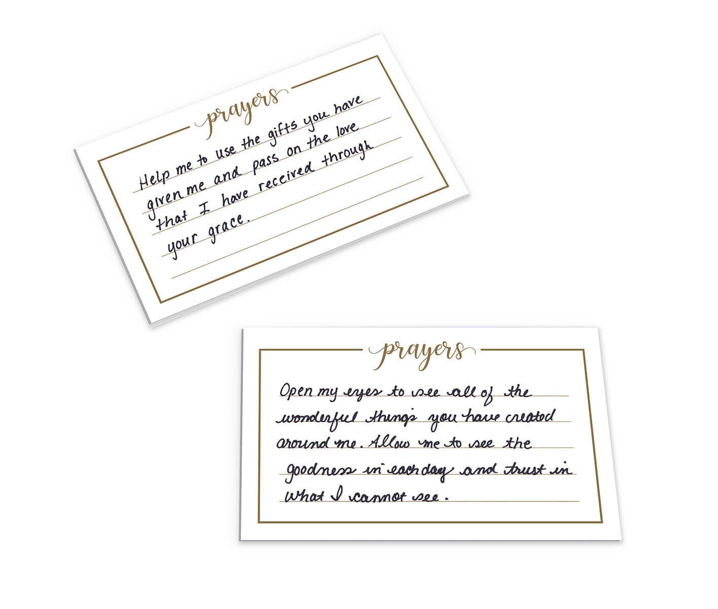 Distressed White Prayer Box with Paper Cards