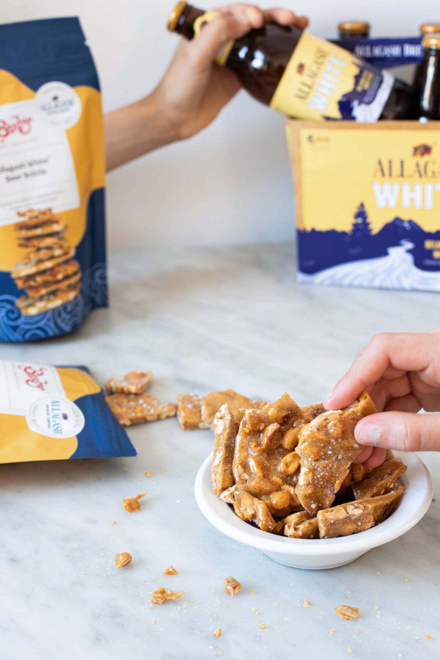 Allagash Beer Brittle: Chili peanut