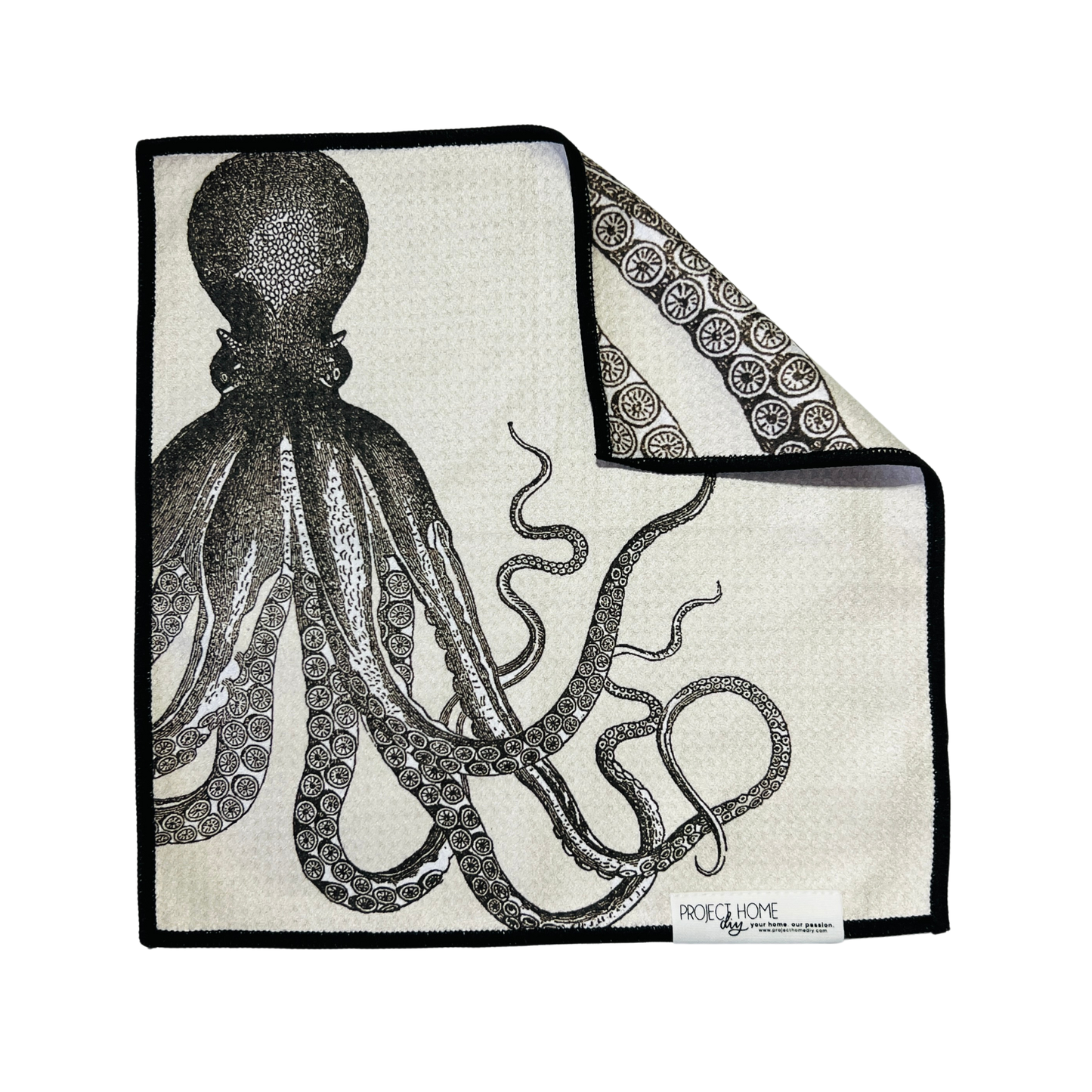 Kraken | Waffle Weave Microfiber Towels Kitchen & Bath: Hand Towel