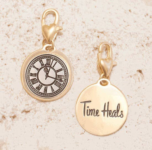 Clock “patience”- Gold 2-tone Medallion