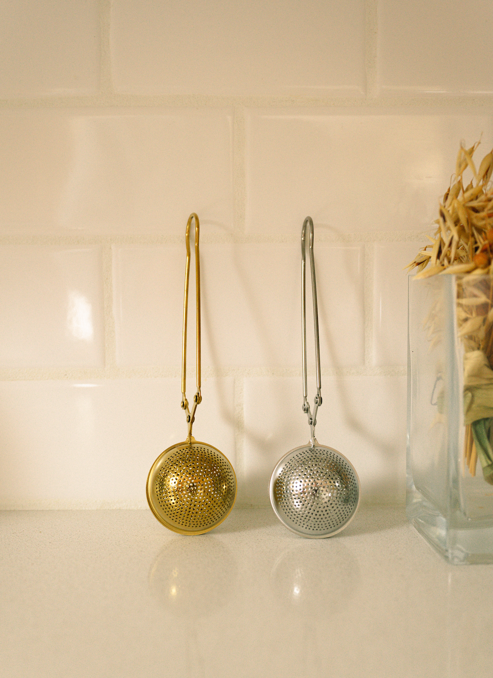 Stainless Steel Tea Strainer | Faire Market Bestseller: Gold