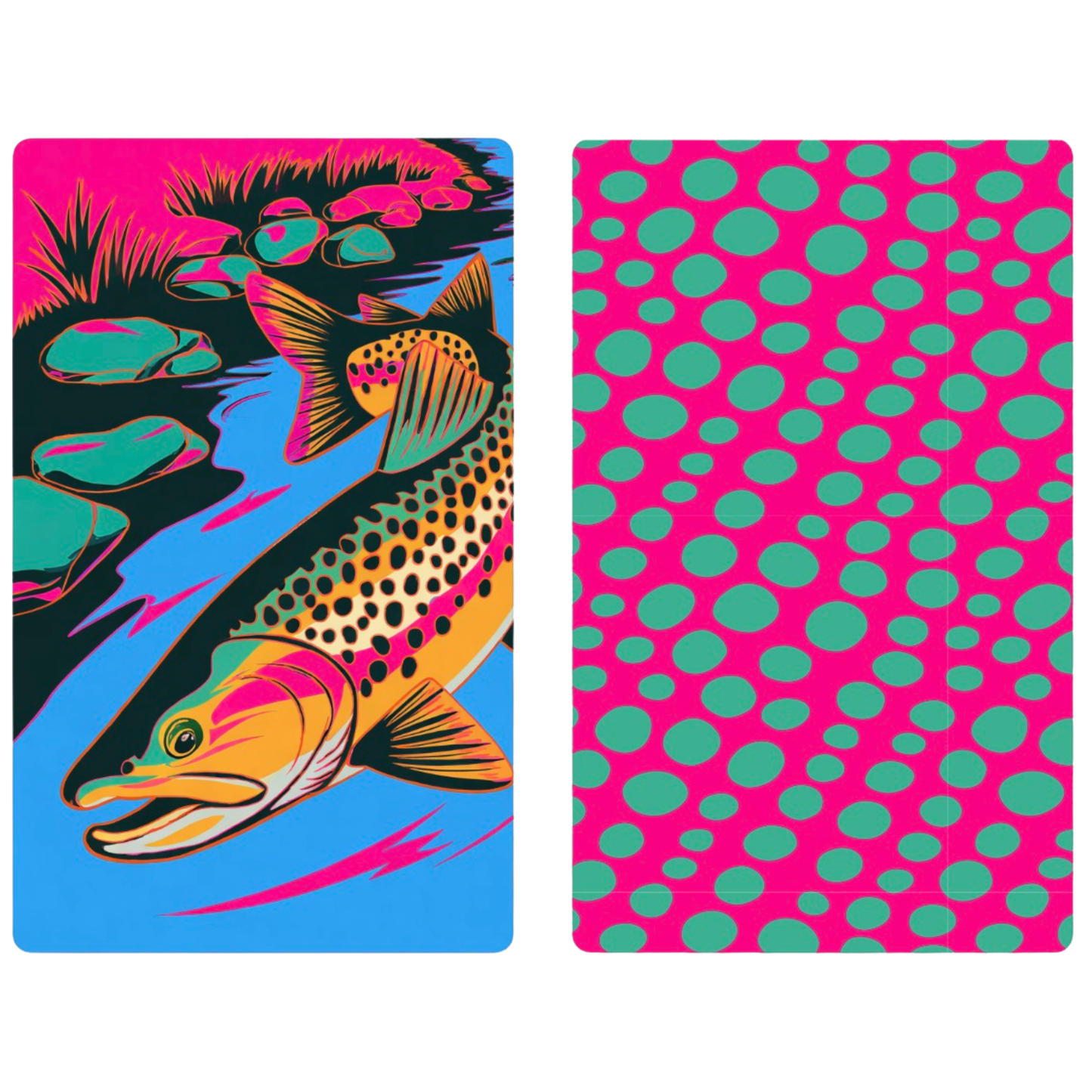 Ships 5/15 - River Rainbow | Waffle Weave Microfiber Towels Kitchen & Bath: Washcloth