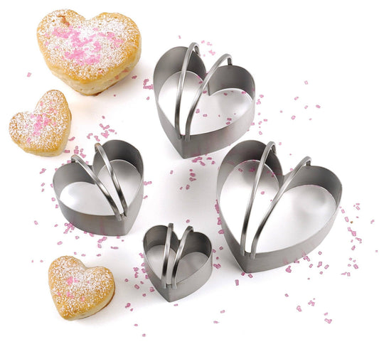 HBC-4 Biscuit Cutters - Heart Set Of 4