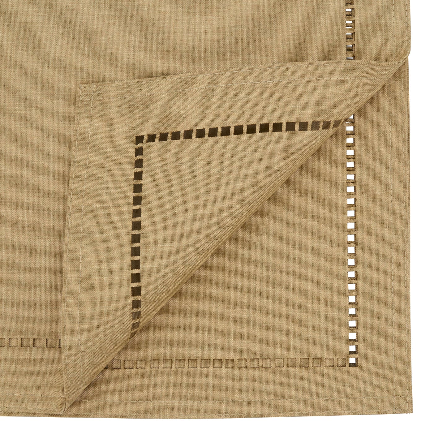 Laser-Cut Hemstitch Runner: Charcoal / 14"x72"