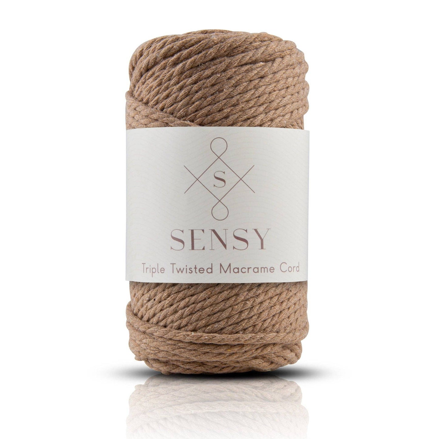 Sensy Premium 3mm - 100% Cotton 3 Strand Twisted Macrame: Brick