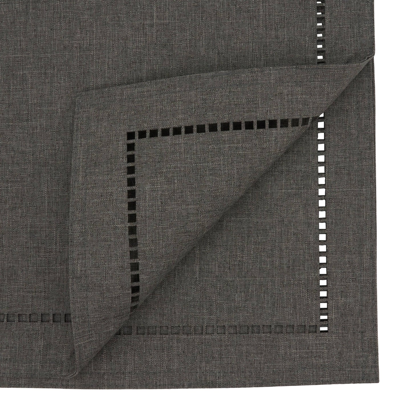 Laser-Cut Hemstitch Runner: Green / 14"x54"