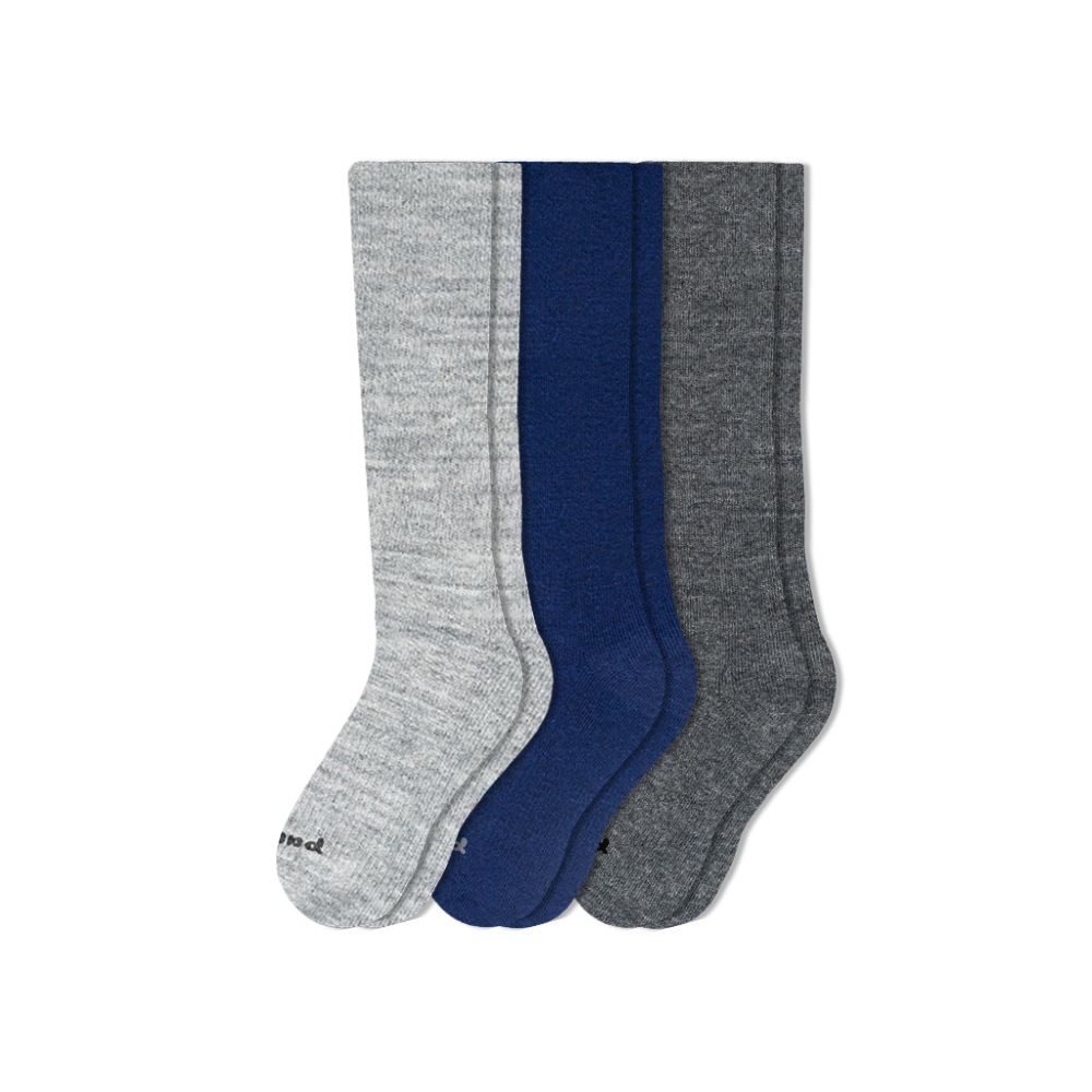 Men's Compression Socks: SOLID/Gray & SOLID/Charcoal & SOLID/Black / Medium / Large (US: 7 - 10)