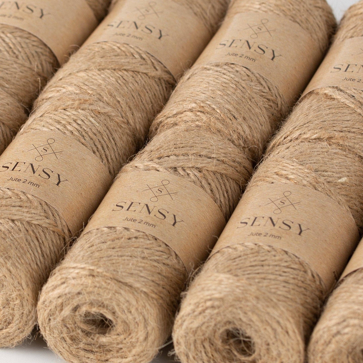 Sensy Premium Natural Jute Twine Best Arts Crafts Gift Twine Christmas Twine Durable Packing String (328 Feet): 1 Skein