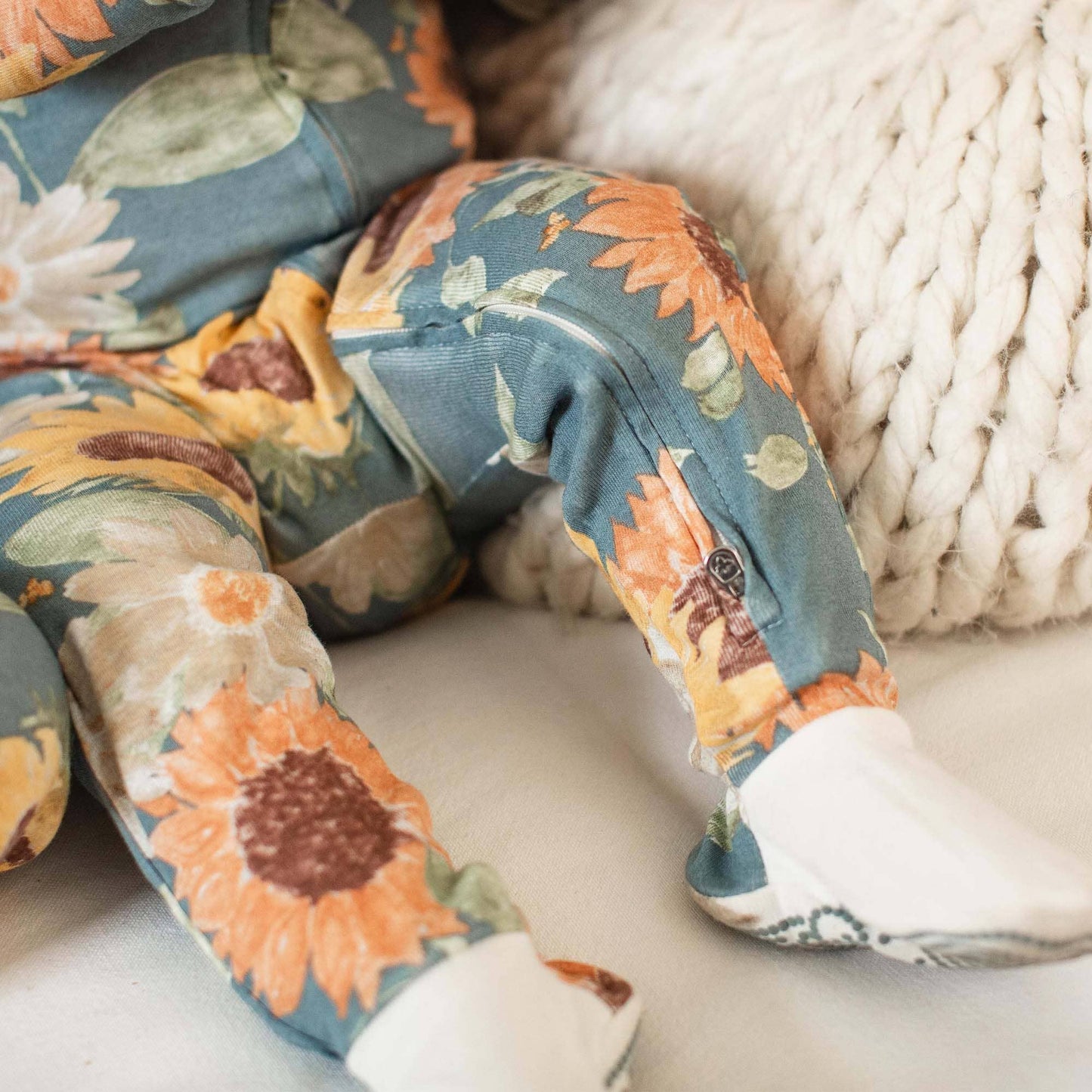 Sunflowers Sleep & Play: Mountain Blue / Preemie