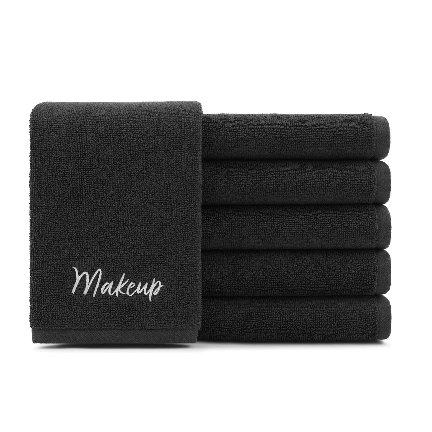 Host & Home Cotton Makeup Removal Towel (6 Pack) Embroidered: 13" x 13" Washcloth