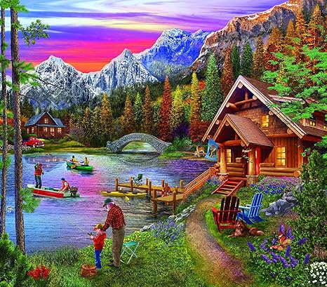 STONE BRIDGE LAKE 300 PIECE JIGSAW PUZZLE