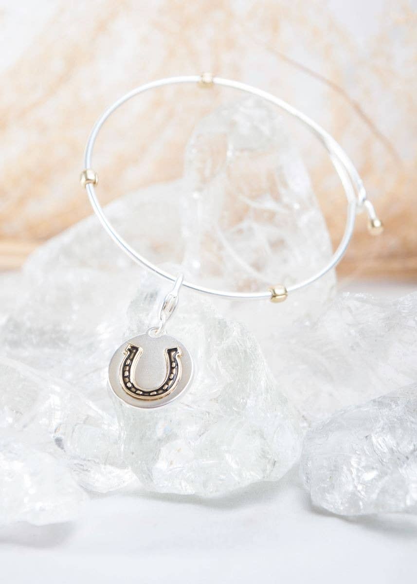 Medallion Charm - Horseshoe - AMANDA BLU