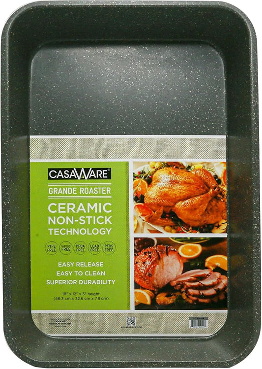 Grande Lasagna/Roaster Pan 18 x 12 x 3-Inch - Extra Large