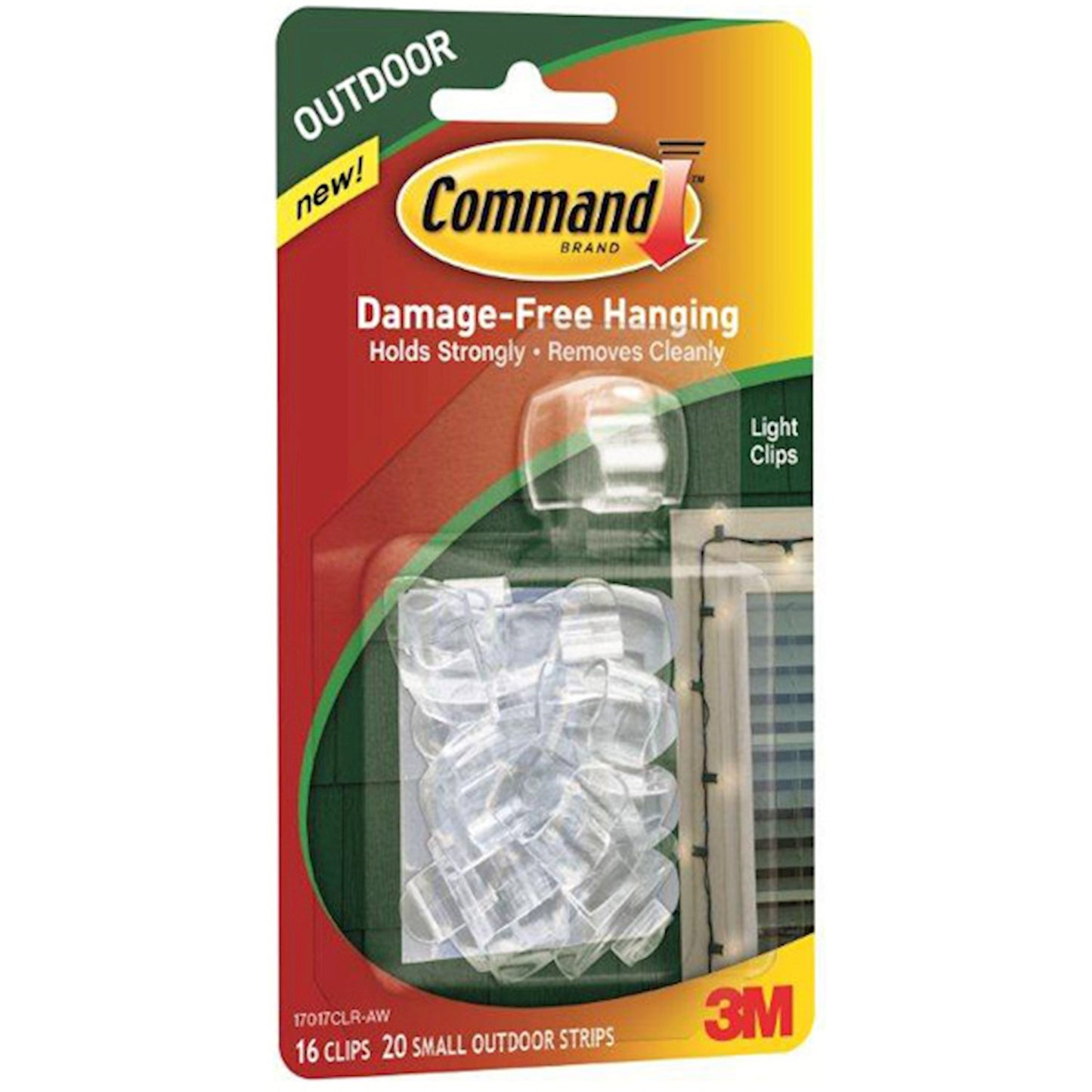COMMAND OUTDOOR LIGHTCLIP 16PC