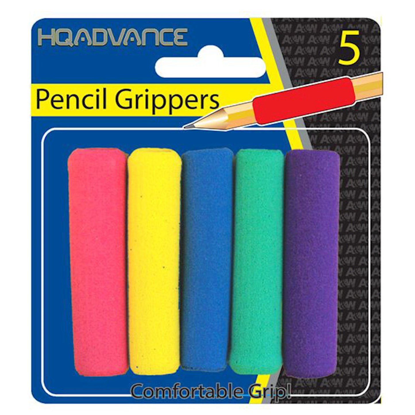 PENCIL GRIPPERS ASST COLOR