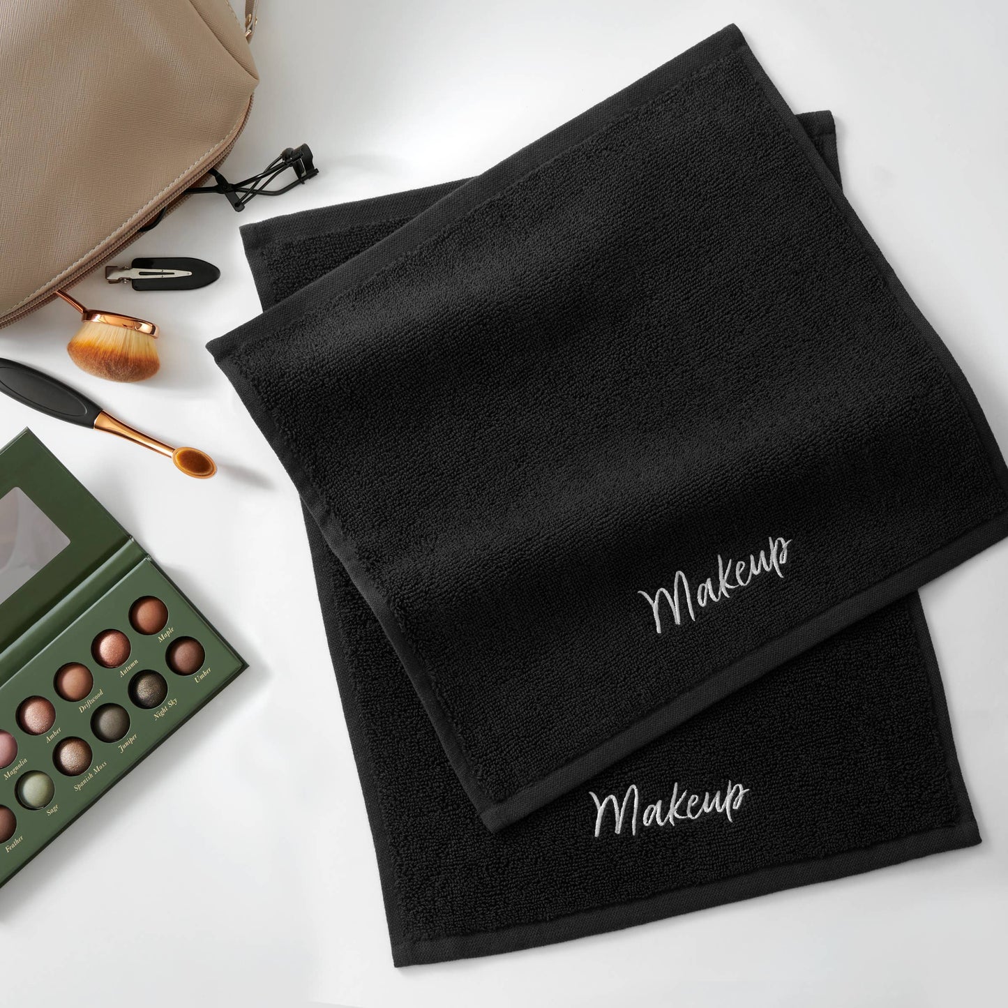 Host & Home Cotton Makeup Removal Towel (6 Pack) Embroidered: 13" x 13" Washcloth