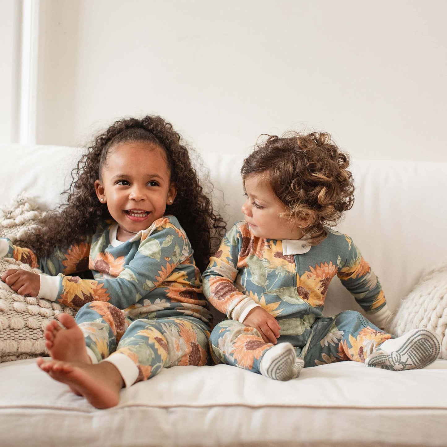 Sunflowers Sleep & Play: Mountain Blue / 3-6 Months