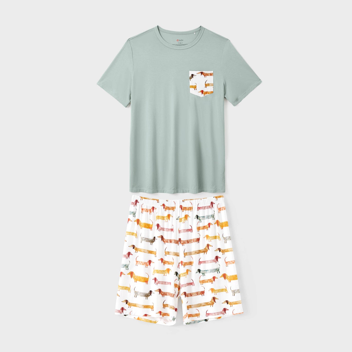 Family Matching Animal-patterned Short-sleeve Pajamas Set: Multi-color / Baby:12-18 M