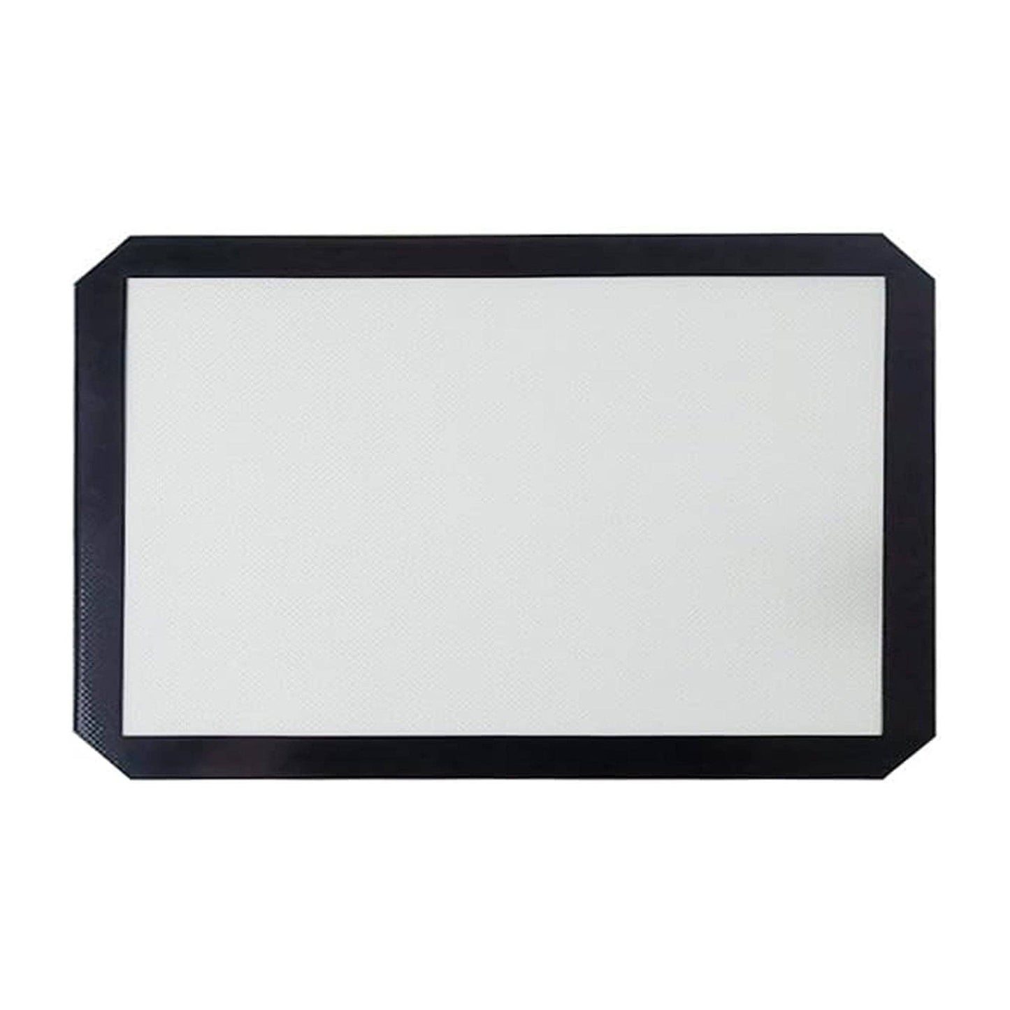 Premium Non-Stick Silicone Baking Mat Set of 2 Sheets - 11.8'x15.7'inch - Food Safe, Heat-Resistant, Reusable & Nonstick Mat for Cookie Oven, Macarons, Bread & Pastry - Black (Small)