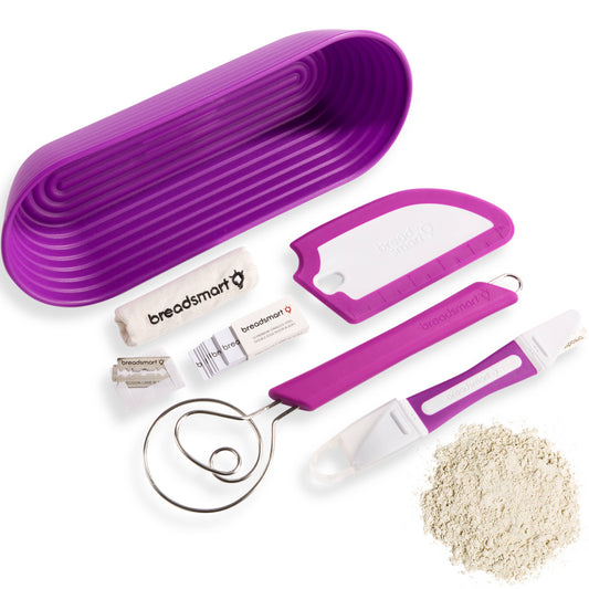 Breadsmart 5pc Bread Making Kit: Purple