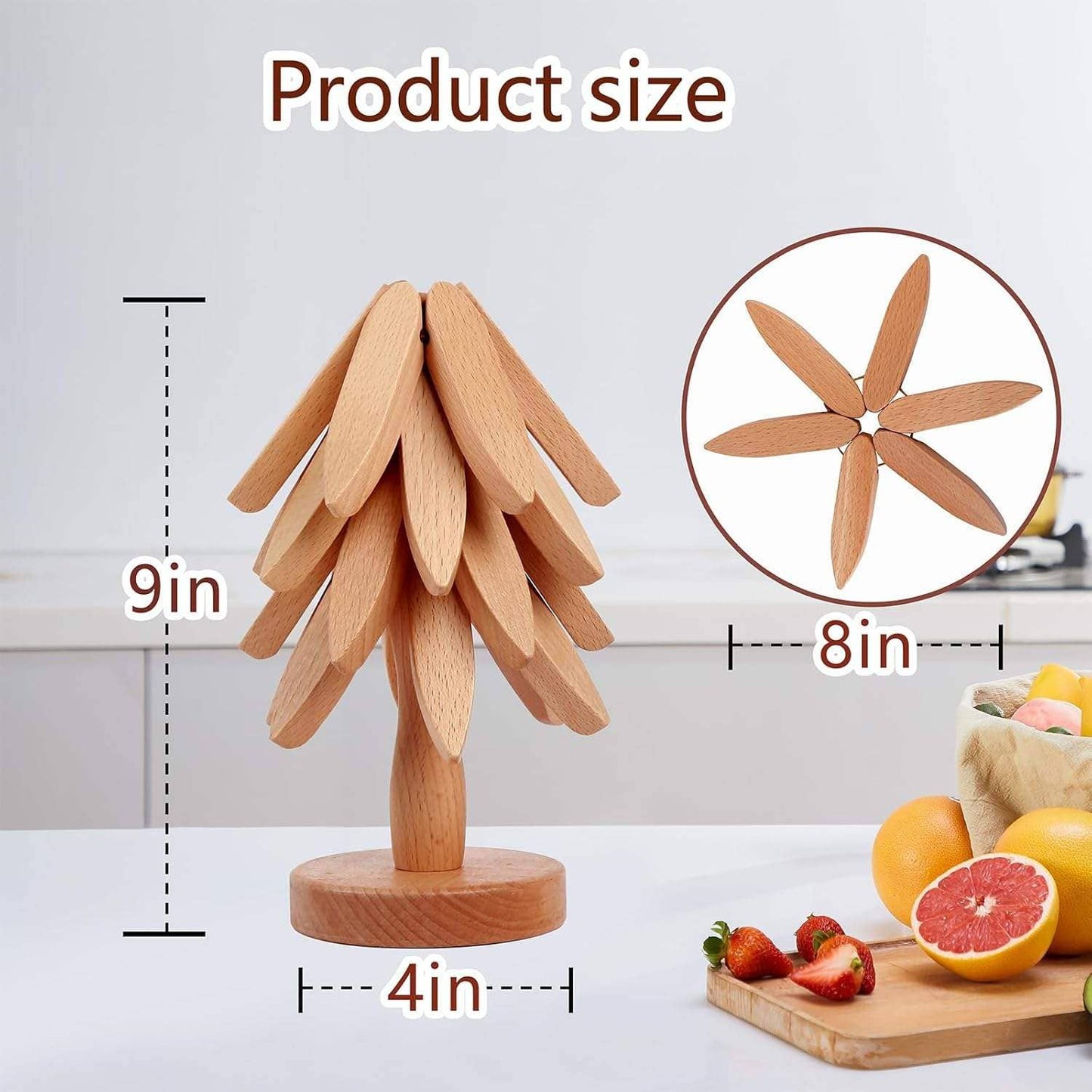 Foldable Heat Resistant Pads Kitchen Table  Trivets(10 Sets)