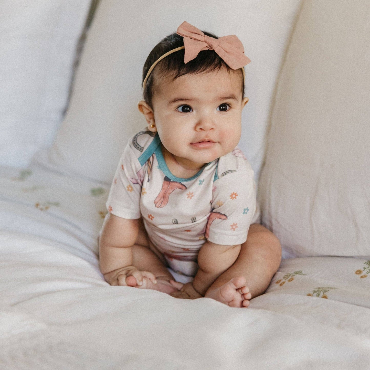 Short Sleeve Bodysuit - Cheyenne: Newborn