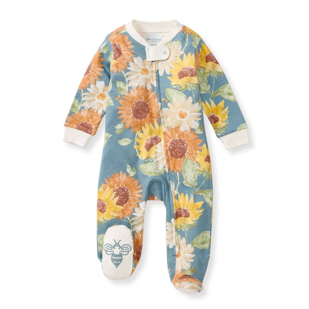 Sunflowers Sleep & Play: Mountain Blue / 3-6 Months
