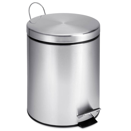WASTE CAN STAINLESS STEEL 1.3GAL
