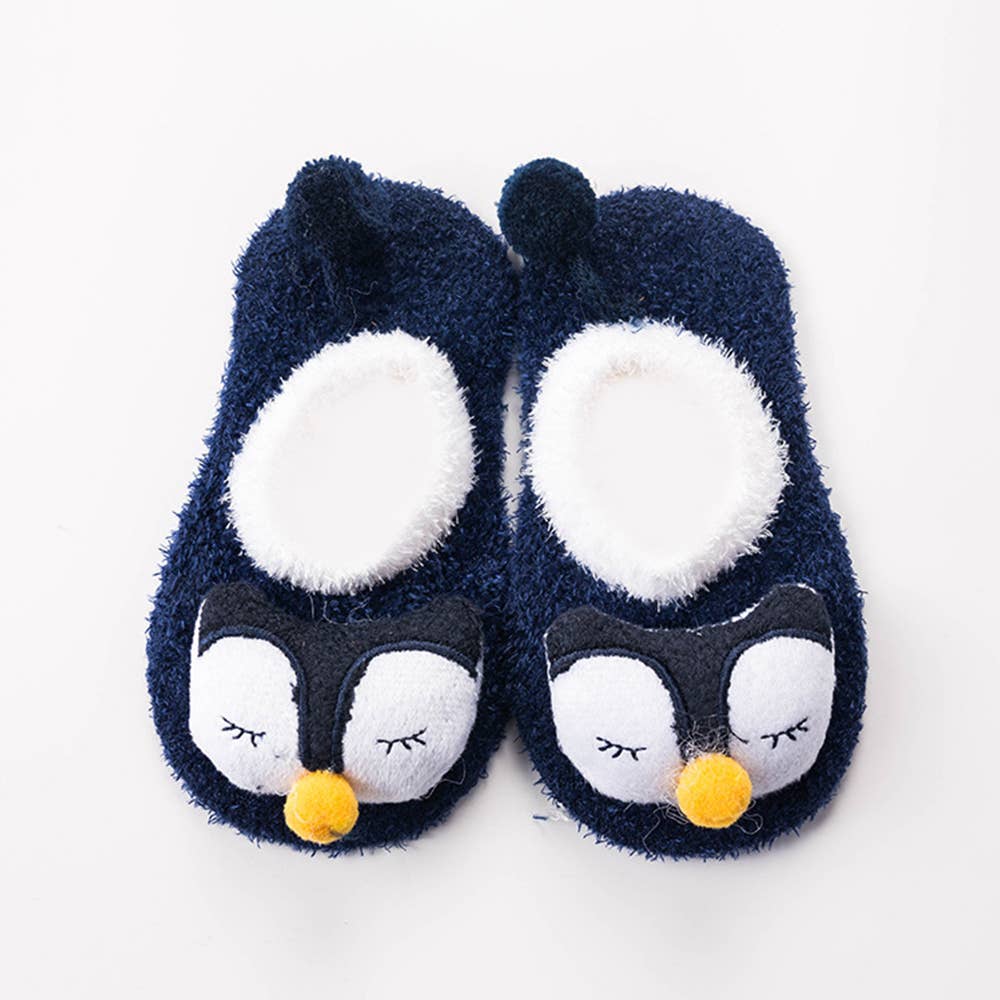 Baby / Toddler Lovely 3D Cartoon Decor Antiskid Floor Socks: Light Blue / 12-18 Months