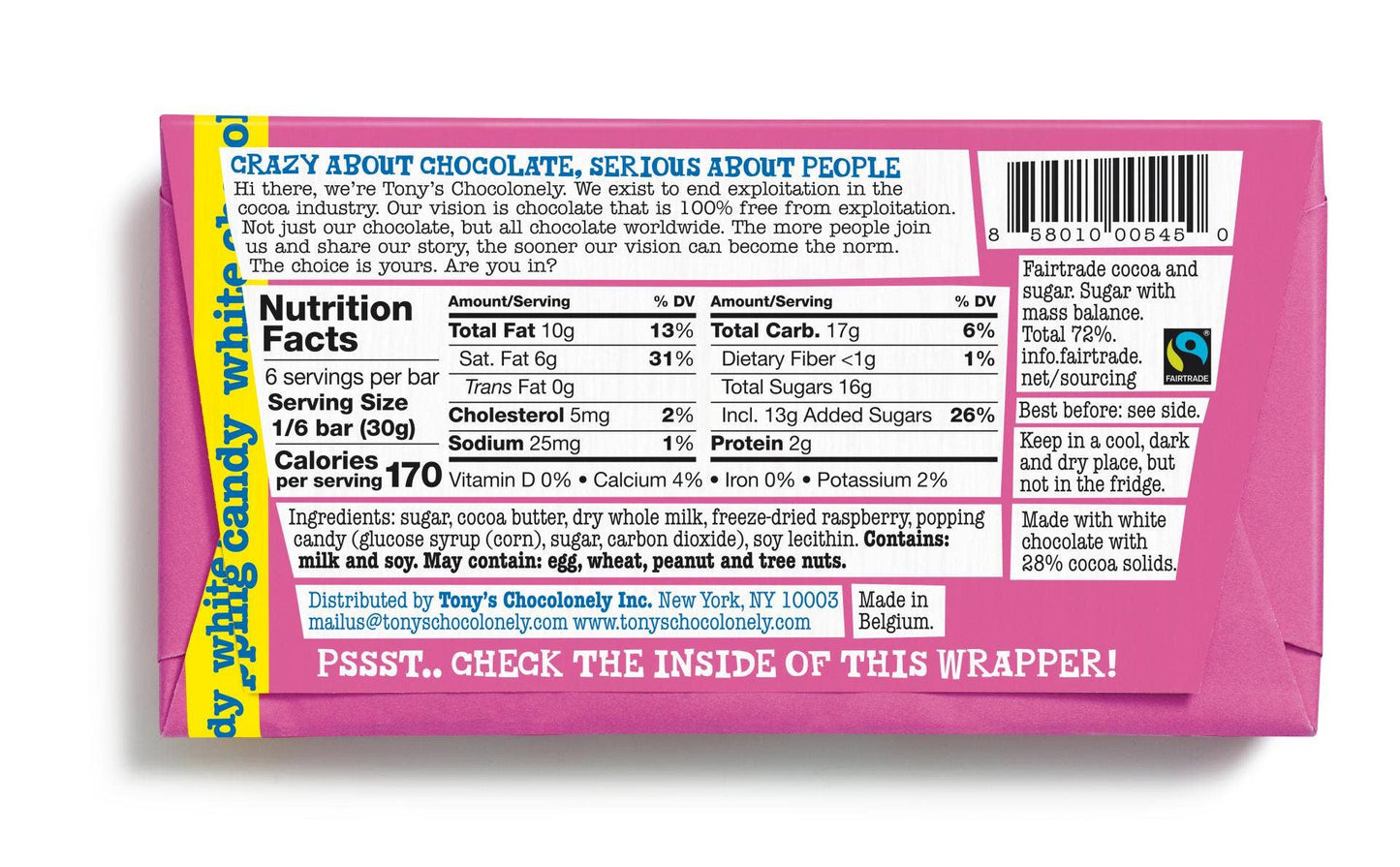 White raspberry popping candy 28%: White raspberry popping candy 28%