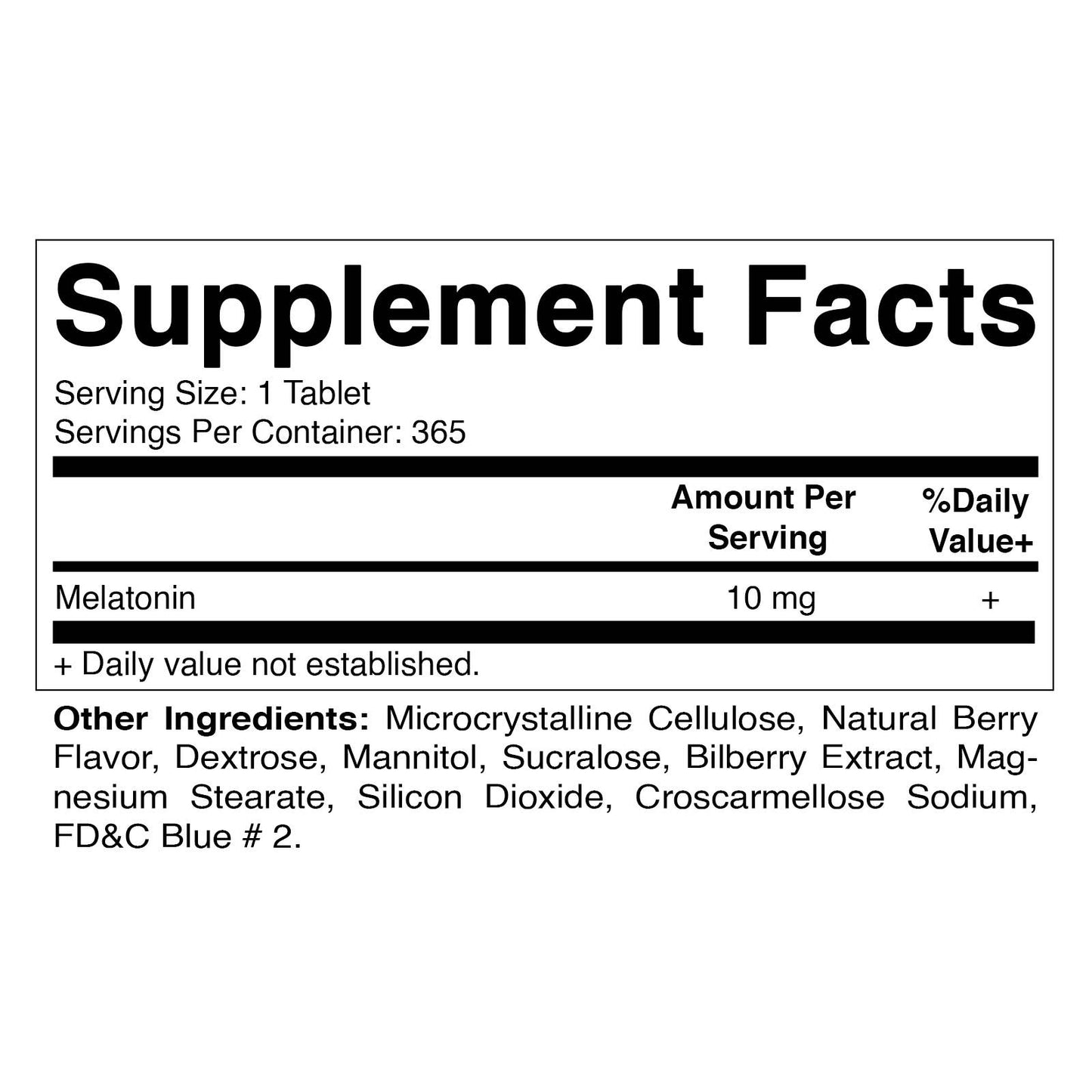 Vitamatic Melatonin 10mg Tablets - 365 Tablets