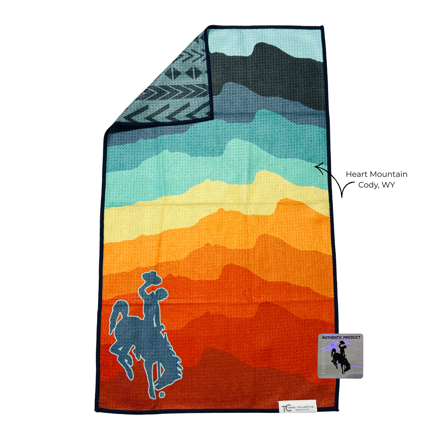 Wyoming Cowboy | Waffle Weave Microfiber Towels Kitchen & Bath: Washcloth