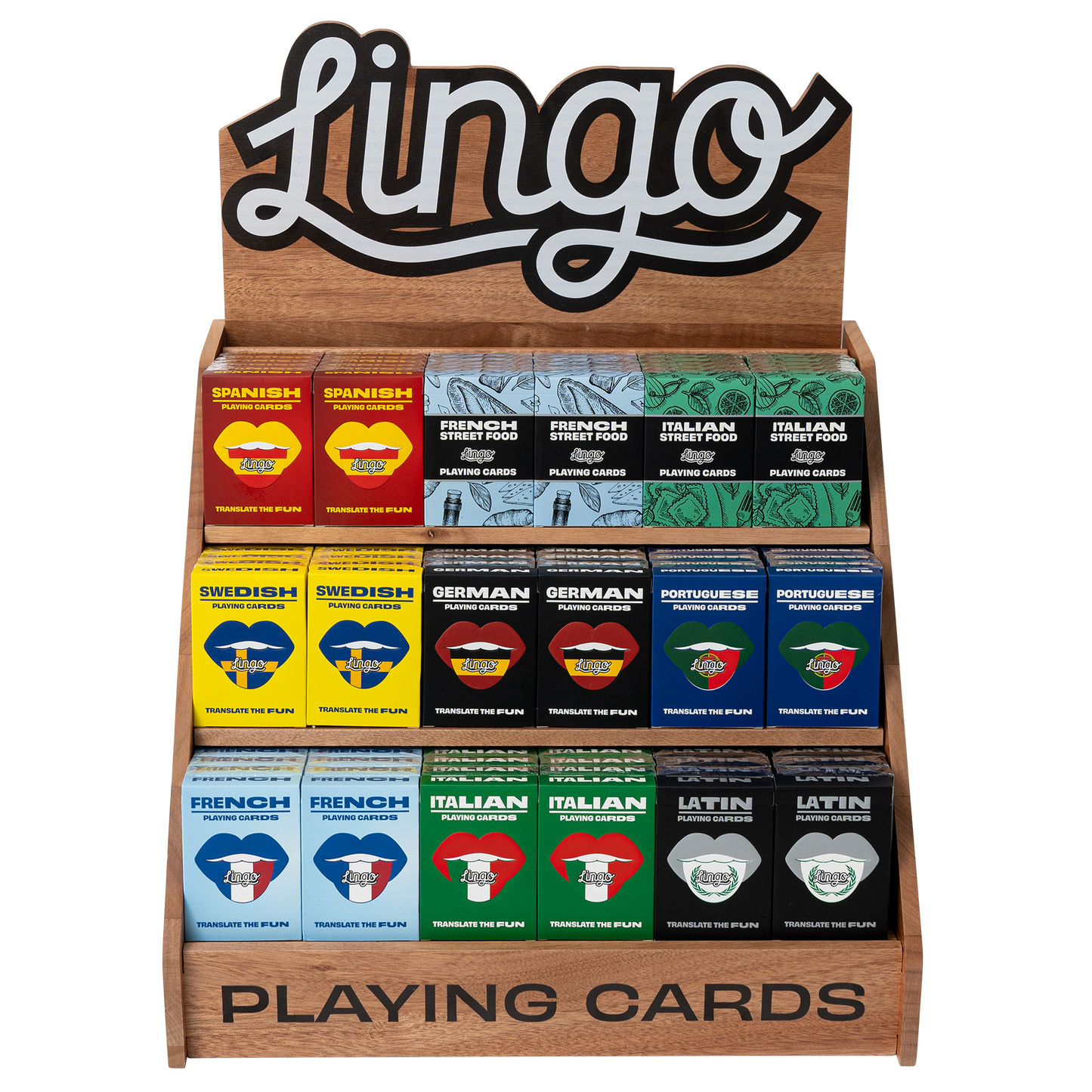 Lingo Mahogany Display Rack