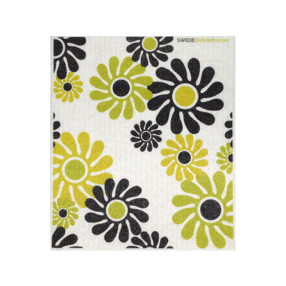 Swedish Dishcloth Modern Flowers