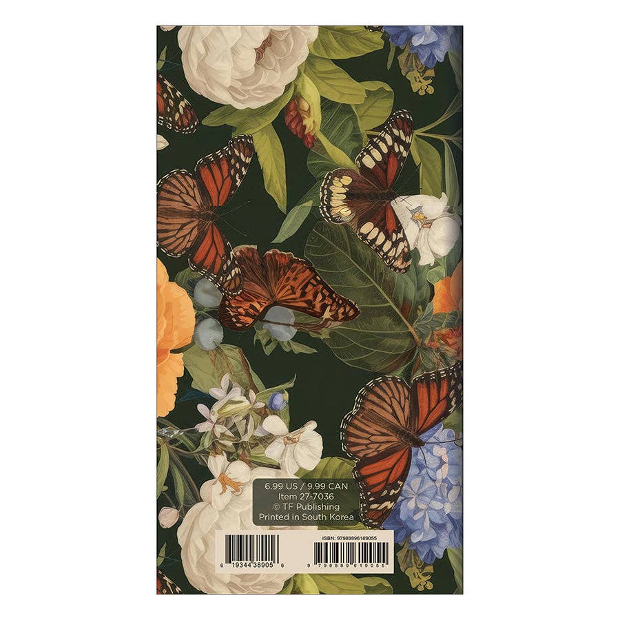 2027-2028 Vintage Blooms Small Monthly Pocket Planner