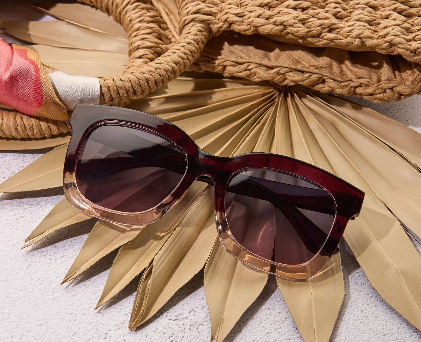 Cabana (Sunglasses): Cherry/Blush / No Correction / None