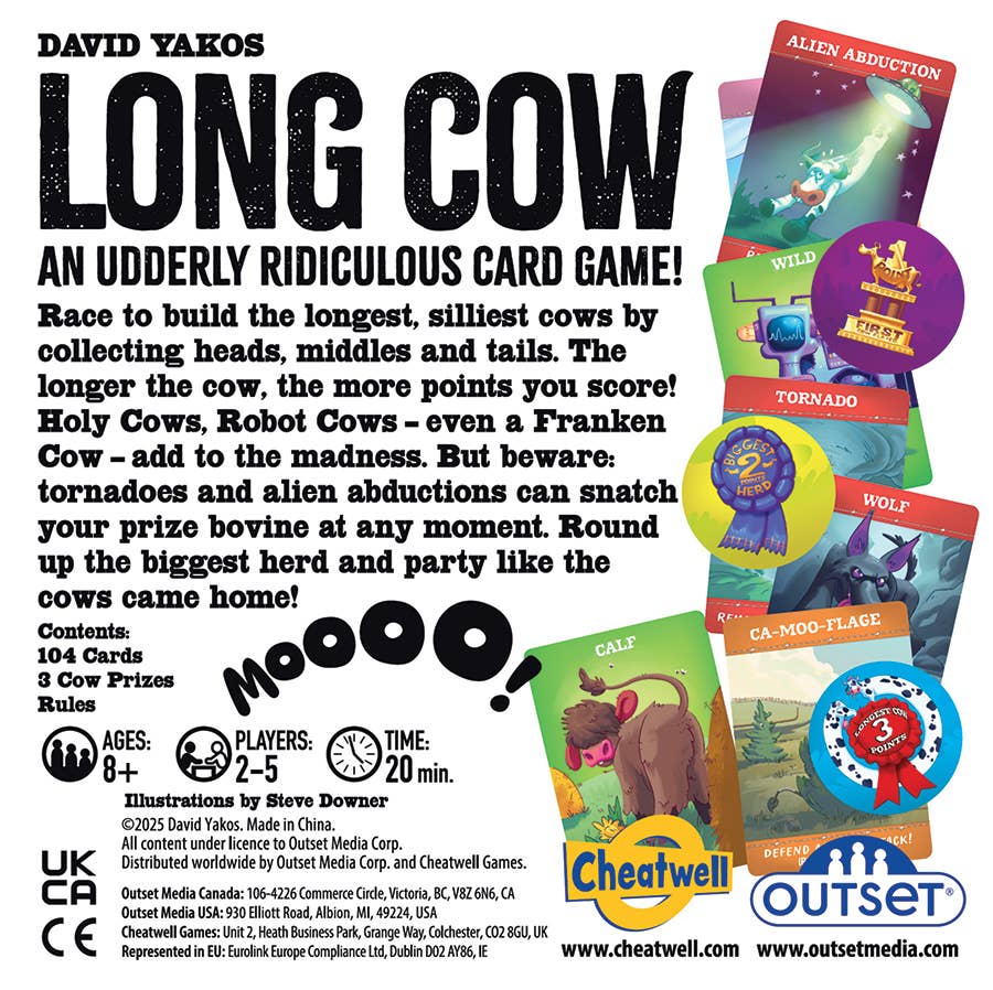 Long Cow: The Wild & Wacky Cow Building Card Game