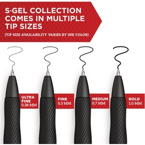 Sharpie S-Gel Black Medium Point Gel Pen (2-Pack)