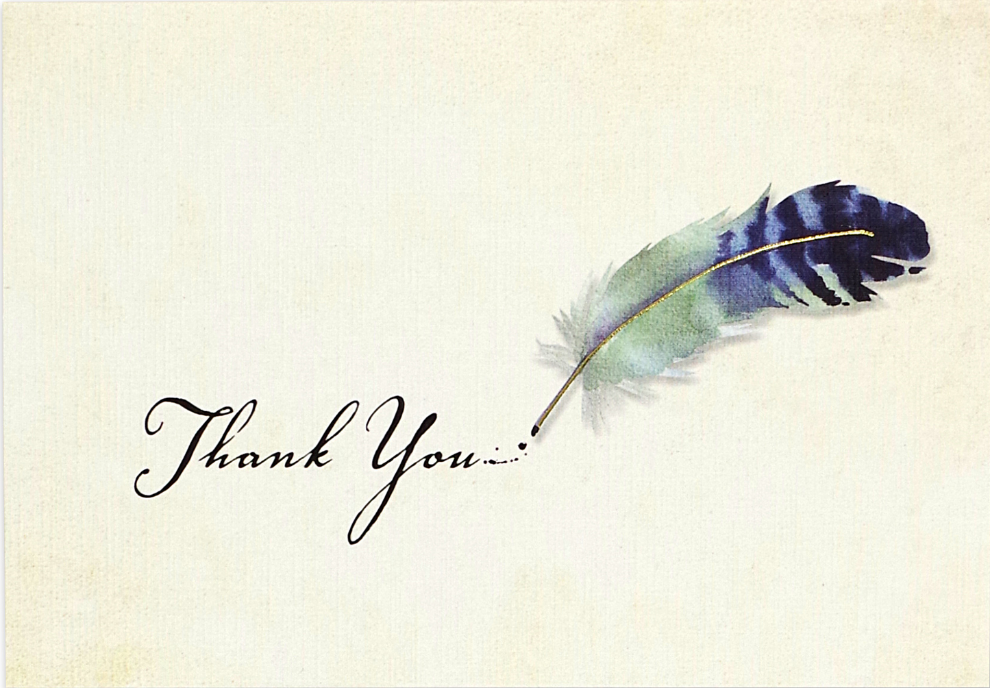 WATERCOLOR QUILL THANK YOU