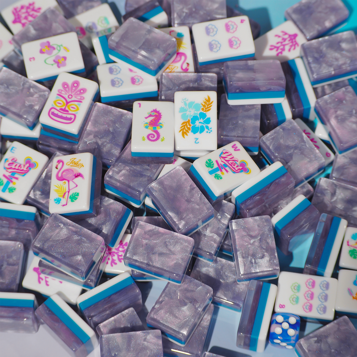 Palm Beach Mahjong Set - Lavender Cloud 01-03