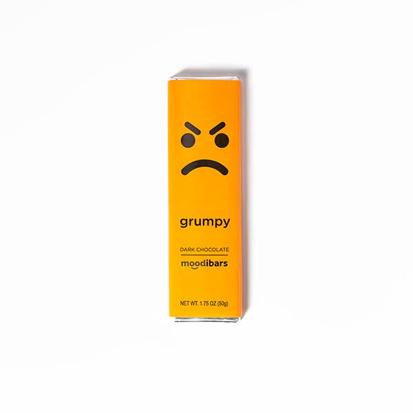 Moodibars® GRUMPY 54% rich Dark Chocolate 1.5oz Bar