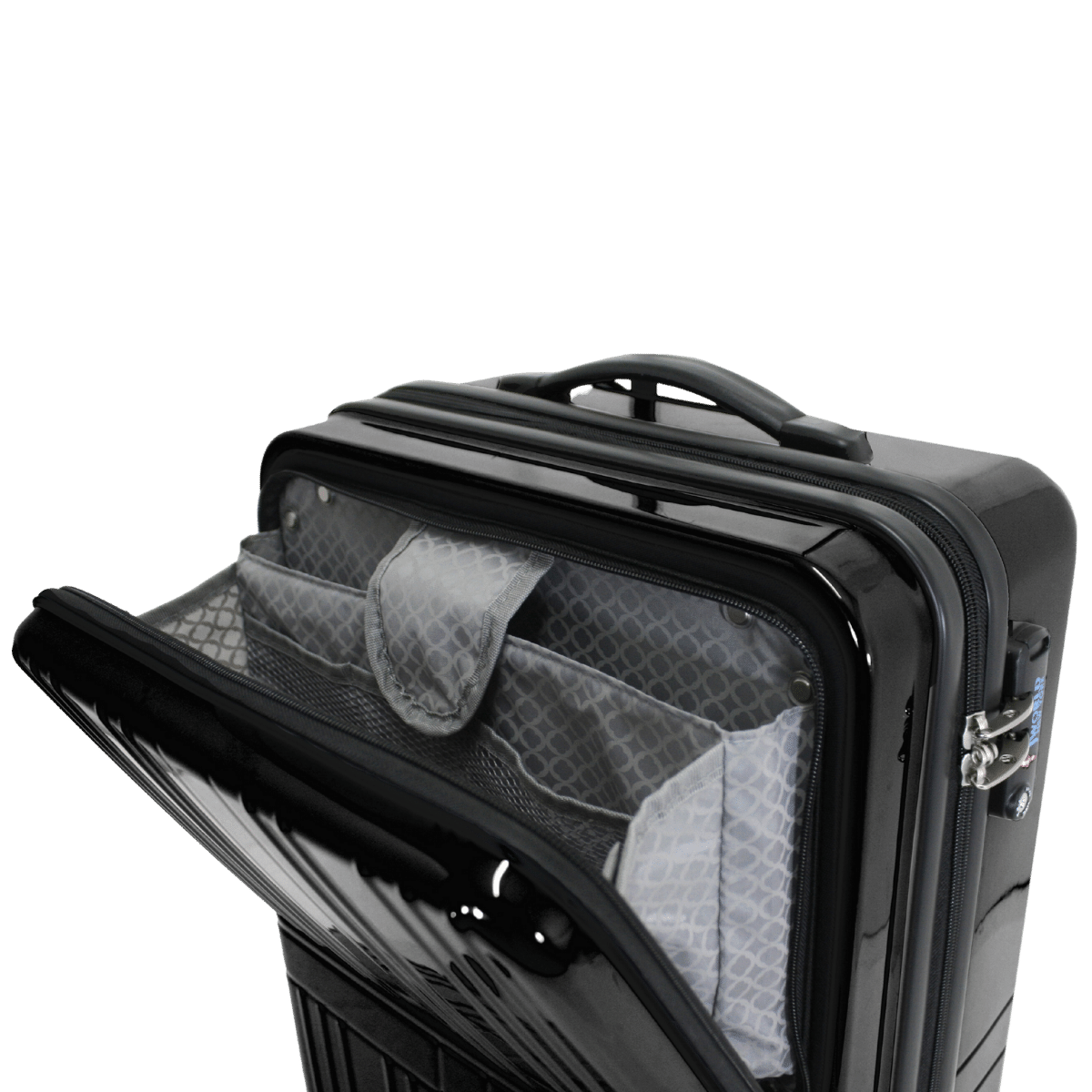 Cue Carry-On Luggage With Spinner Wheels