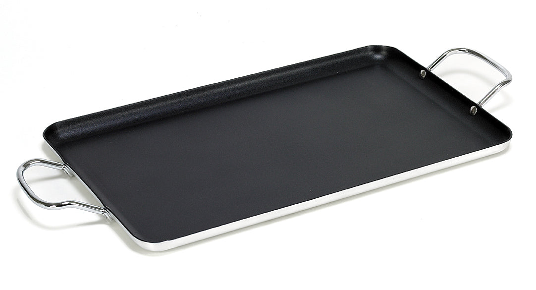 GRIDDLE W/ HANDLES, NS ALUMINUM 19"X12"