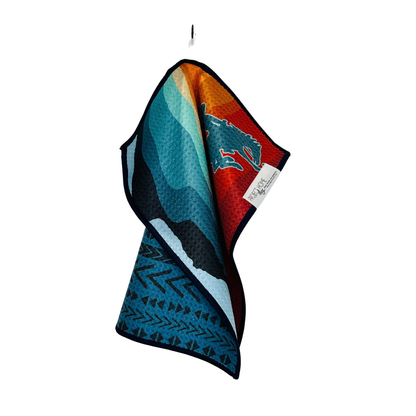 Wyoming Cowboy | Waffle Weave Microfiber Towels Kitchen & Bath: Hand Towel